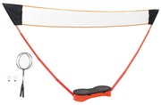 vidaXL Conjunto de badminton c/ 2 raquetes, rede e estojo 292x30x152cm