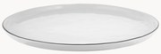 Pratos de jantar em porcelana artesanal Salt, 4 uni.