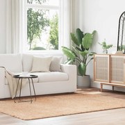 Tapete shaggy de pelo alto NAVARRA 160x230 cm poliéster bege