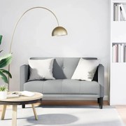 vidaXL Sofá-luvas 111 cm tecido cinzento-claro