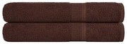 vidaXL Toalhas de sauna FROGN 2 pcs 80x200 cm 360 g/m² castanho