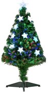 Árvore de Natal Artificial 90cm Árvore de Natal com 12 Luzes LED 3 Cor