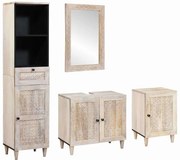 vidaXL Conjunto de Móveis para Banheiro com gaveta 4 pcs Branco