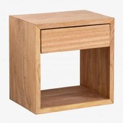 Mesinha De Cabeceira Flutuante Em Madeira Gyda ↔︎ 40 Cm - Sklum