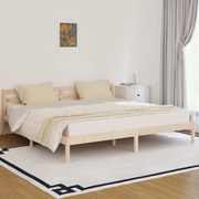 vidaXL Estrutura de cama 200x200 cm pinho maciço