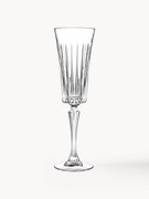 Copos de champanhe em cristal com relevo Timeless, conjunto de 6