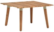 vidaXL Mesa de centro p/ jardim 60x60x36 cm madeira de acácia maciça