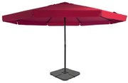 Guarda-sol de jardim com base portátil vermelho