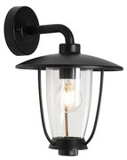 Candeeiro de parede exterior moderno preto - Khana