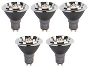 Conjunto de 5 lâmpadas LED GU10 reguláveis em 3 níveis de temperatura de cor AR70 6W 320lm 2000-3000K