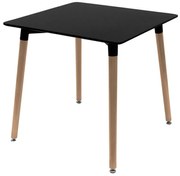 Mesa Tower Quadrada 80 cm - Preto