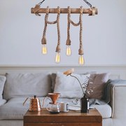 Chandelier Erebos – Preto – 65 x 8 cm