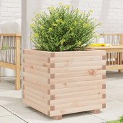 vidaXL Vaso/floreira de jardim 50x50x49,5 cm madeira de pinho maciça
