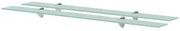 vidaXL Prateleiras flutuantes 2 pcs vidro 100x20 cm 8 mm