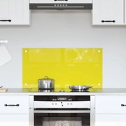 Revestimento de Cozinha vidaXL Amarelo 80x40x0,6 cm em Vidro Temperado