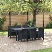 vidaXL Conjunto de Jantar para Jardim 7 pcs Antracite