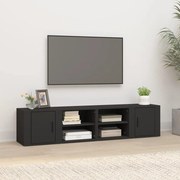 vidaXL Móveis TV 2pcs 80x31,5x36 cm derivados de madeira preto