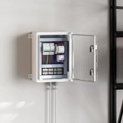 vidaXL Armário de Controle IP65 à Prova d'Água Cinza 30x16,5x40 cm de Plástico ABS