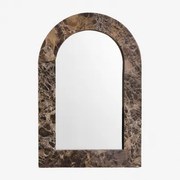 Espelho De Parede Em Pedra Natural Alune Mármore Castanho Emperador & 60 X 90 Cm - Sklum