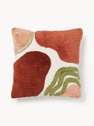 Capa de almofada artesanal com decorações Coraline