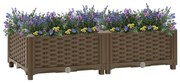 vidaXL Canteiro elevado 80x40x23 cm polipropileno