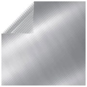 vidaXL Cobertura retangular para piscina 600x400 cm PE prateado