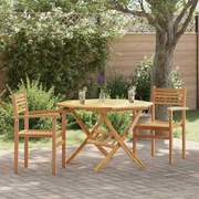 vidaXL Cadeira 2 pcs Castanho 56 x 55 x 90.5 cm Madeira de Teca Sólida