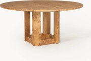 Mesa de jantar redonda em madeira Edward, vários tamanhos