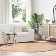 vidaXL Tapete shaggy de pelo alto NAVARRA 200x200 cm poliéster bege