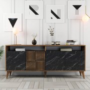 Console Milan – Walnut Black – 180 cm x 78 cm x 35 cm