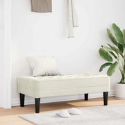 Banco vidaXL Creme 113 cm Veludo