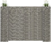 vidaXL Gabião em forma de H fio de aço 260x40x200 cm