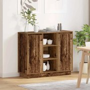 vidaXL Sideboard Madeira Antiga 90 x 32 x 75 cm Madeira processada