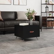 vidaXL Mesa de centro 50x50x40 cm derivados de madeira preto