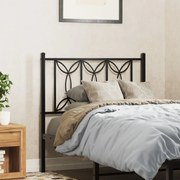 Cabeceira de cama 90 cm metal preto