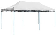 48864 vidaXL Tenda dobrável profissional para festas 3x6 m aço branco