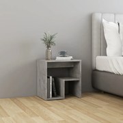 vidaXL Mesa de cabeceira derivados de madeira cinzento cimento