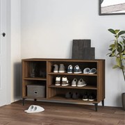 vidaXL Sapateira 102x36x60 cm derivados de madeira carvalho castanho