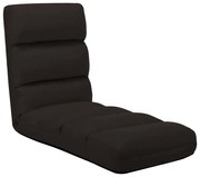 vidaXL Colchão dobrável couro artificial castanho