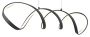 Candeeiro suspenso de design preto 100cm Incl. LED regulável em 3 níveis - Wokkel Design