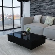 Mesa de Centro Berlim com 85cm - Preto - Design Moderno