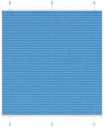 vidaXL Plissado Cego Azul 115x100 cm Largura Tecido 114,4 cm Poliéster