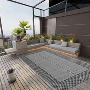 vidaXL Tapete de exterior 190x290 cm ARAKIL PP cinzento