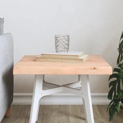 vidaXL Tampo de mesa c/ bordas vivas carvalho maciço não tratado