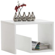 FMD Mesa de centro 2-em-1 59,1x35,8x37,8 cm branco