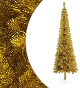 vidaXL Árvore de Natal fina 120 cm dourado
