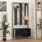 Conjunto de Entrada Chester –  Sapateira, Banco e Cabide - 90x36x180 c