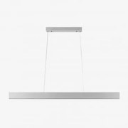 Lâmpada De Teto Suspensa Linear Led 120 Cm Em Alumínio Astley Branco - Sklum