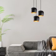 Candeeiro Chandelier Berceste – Preto – Diâmetro 48 cm x Altura 111 cm