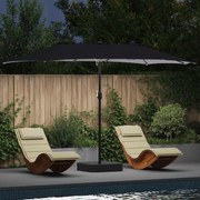 vidaXL Guarda-sol de Jardim Antracite 385 x 209 x 244 cm tecido